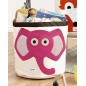 Cesto Portatutto - Elefante Rosa - 100% Cotone