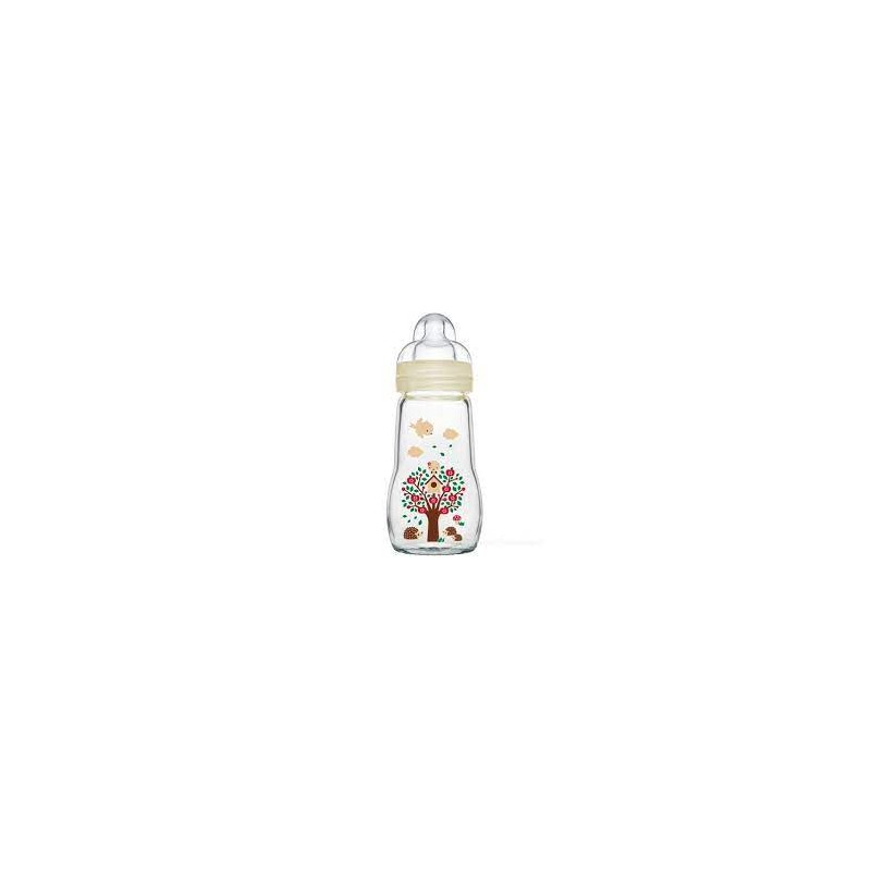 MAM Glass Bottle 260ml, ivory