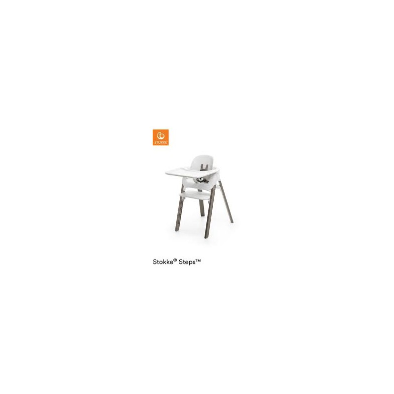 Stokke Steps Chair White/Hazy Grey 349703