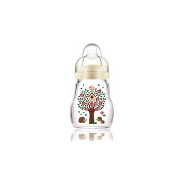 MAM Glass Bottle 170ml, ivory