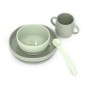 set pappa silicone verde